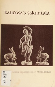 The Abhijñānaśākuntalam of Kālidāsa