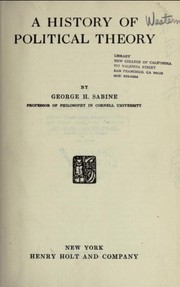 A History of Political Theory