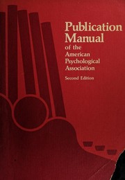 Publication Manual of the American Psycological Association