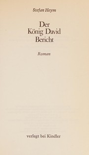 Der König David Bericht