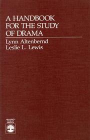 A handbook for the study of drama