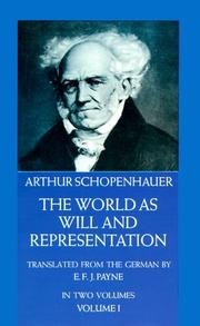 Die Welt als Wille und Vorstellung