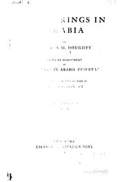 Travels in Arabia Deserta