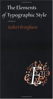 The Elements of Typographic Style