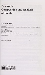 Pearson's composition and analysis of foods